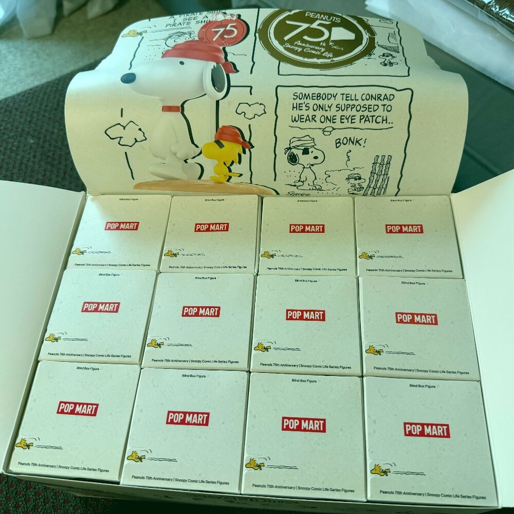 POP MART Peanuts 75th Anniversary Snoopy Comic Life Poker Game Figure NWT - Picture 8 of 13